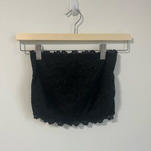 Dynamite Black Lace Tube Top Bralette